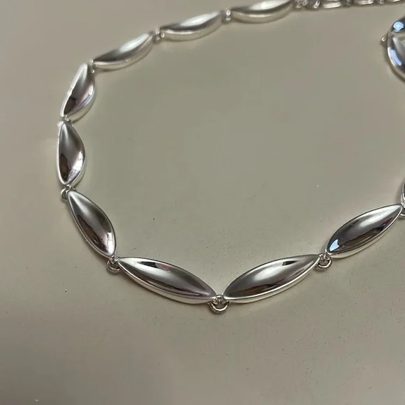 JENNY BIRD NWT Adjustable Silver Necklace - Picture 3 of 14